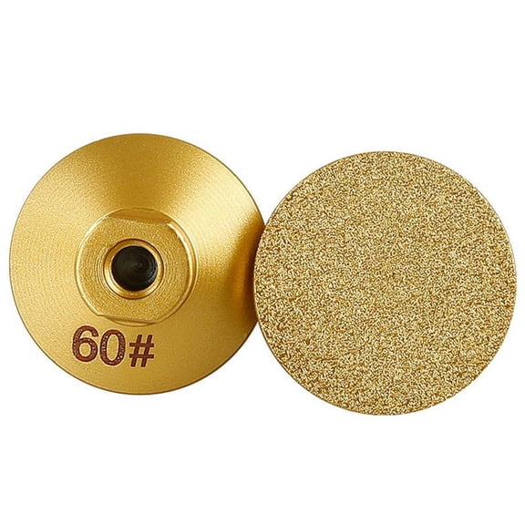 2PCS 60 M10 Brazed Flat Grinding Abrasive Polishing Stone Marble Quartz Cobblestone Grind