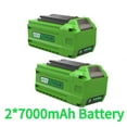 thumbnail image 1 of 2Pack Replacement Lithium Battery for Greenworks 40V 7.0Ah Battery 29472 29462 2901319 24282 24252 21332 25322 20672 2101602 20312 24322 21362 26272 Lithium Battery, 1 of 10