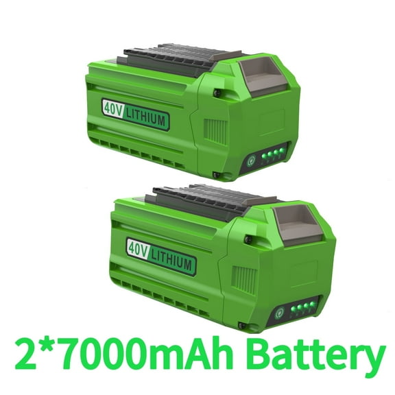 2Pack Replacement Lithium Battery for Greenworks 40V 7.0Ah Battery 29472 29462 2901319 24282 24252 21332 25322 20672 2101602 20312 24322 21362 26272 Lithium Battery