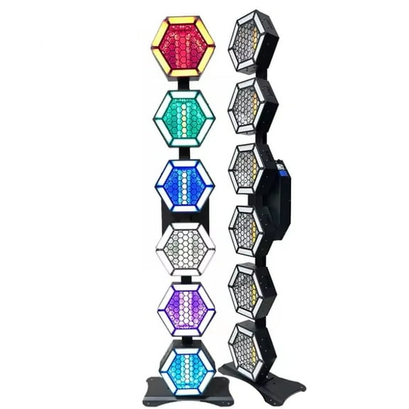 2PCS 6LEDs COB Linear Vintage Light 5x60W RGB Retro Lights DMX Stage Wash Effect Lighting for DJ Disco KTV Party Wedding Bar Club