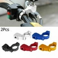 thumbnail image 1 of 2PCS 7/8" Motorcycle Dirt Bike Handlebar Rearview Mirror Mount Bracket Clamp 10mm, 1 of 6
