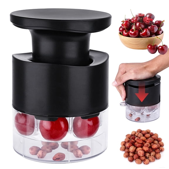 2PCS 7-Hole Cherry Pitter Tool  Multi Cherry Pitter Pit Remover Corer, Mess-Free Fruit Stoner for Cherry Jam, Baking & Kitchen Prep