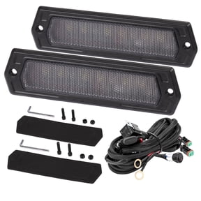 7 Inch Flush Mount LED Pods, 2PCS 120W Diffused Beam IP68 Waterproof