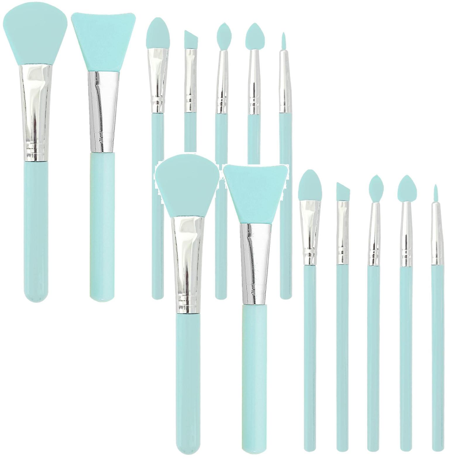 2PCS 7 Pcs Silicone Brush Applicator Kit for Makeup Products and Resin