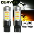 thumbnail image 1 of 2PCS 7443 Switchback LED Turn Signal DRL Bulbs For 2016-2019 Toyota Tacoma Etc, 1 of 19