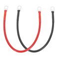 thumbnail image 1 of 2PCS 8 AWG Battery Cable, 1ft Battery Inverter Cables with 5/16" Ring Terminals for Marine Solar Boat Car RV, Red Black, 1 of 6