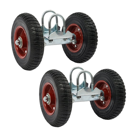 2PCS 8 Inch Heavy Duty Sliding Gate Roller Wheels 600lbs U-Bolt for Fence Drivew