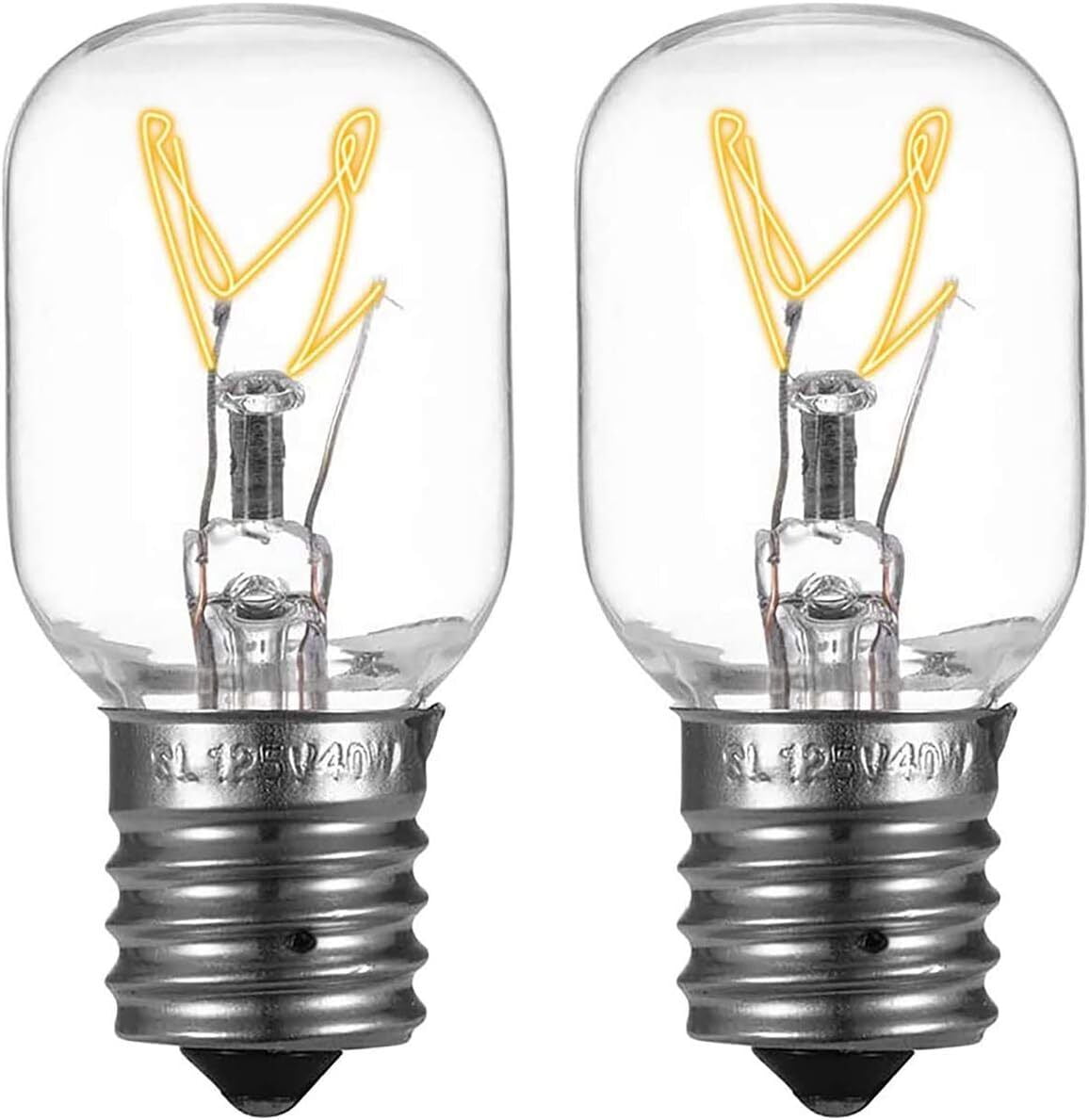 2PCS 8206232A Microwave Light Bulb 40W E17 125V Replacement for ...