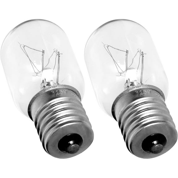 2PCS 8206232A Whirlpool Microwave Light Bulb Kei 125V 40W Microwave Bulb E17