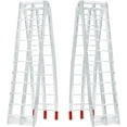 thumbnail image 1 of 2PCS 89'' x 11''Loading Ramp, 3000 Lbs Capacity Folding Ramp Aluminum Truck Ramps Portable Trailer Ramps for Motorcycles, Ebikes, Dirtbikes and ATVs, Heavy Duty Loading Ramps Ideal, 1 of 9