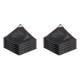 2PCS 90% Shade Cloth,10x20ft Tear Resistant Sun Shade Net with Reinforced Grommet,Durable Garden Shade Tarp Cover for Greenhouse,Plant Cover, Chicken Coop,Patio and Pergola,Black