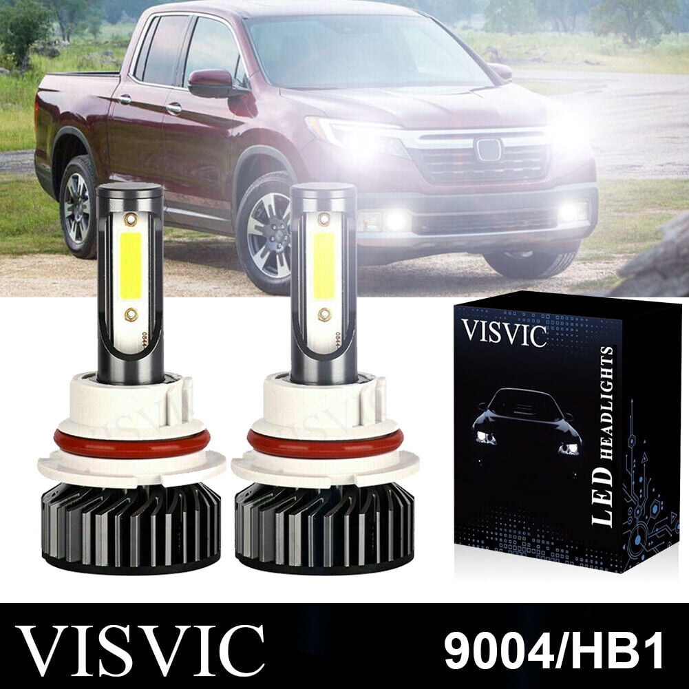 2PCS 9004 HB1 LED Headlight Bulbs Kit High Low Beam Replace Halogen 100W 6000K