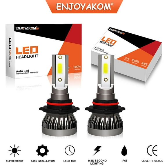 2PCS 9005 LED Bulb For FORD Taurus 2008-2009 9005 HB3 LED Headlight Bulbs, 9005 LED High Beam 6000K Bright White