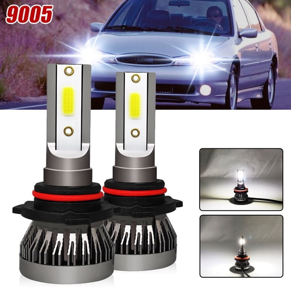2PCS 9005 LED Bulb For JEEP Compass 2014-2018 9005 HB3 LED Headlight Bulbs, 9005 LED High Beam 6000K Bright White