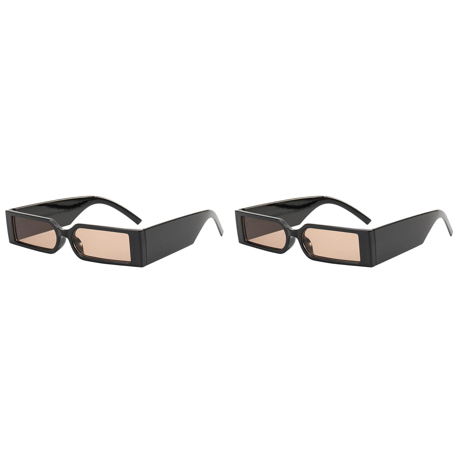 Vintage 90s Retro Rectangle Sunglasses UV400 Slim Small Square Sunnies SOJOS Small Y2k Narrow Rectangle Sunglasses Womens Mens  main image 4
