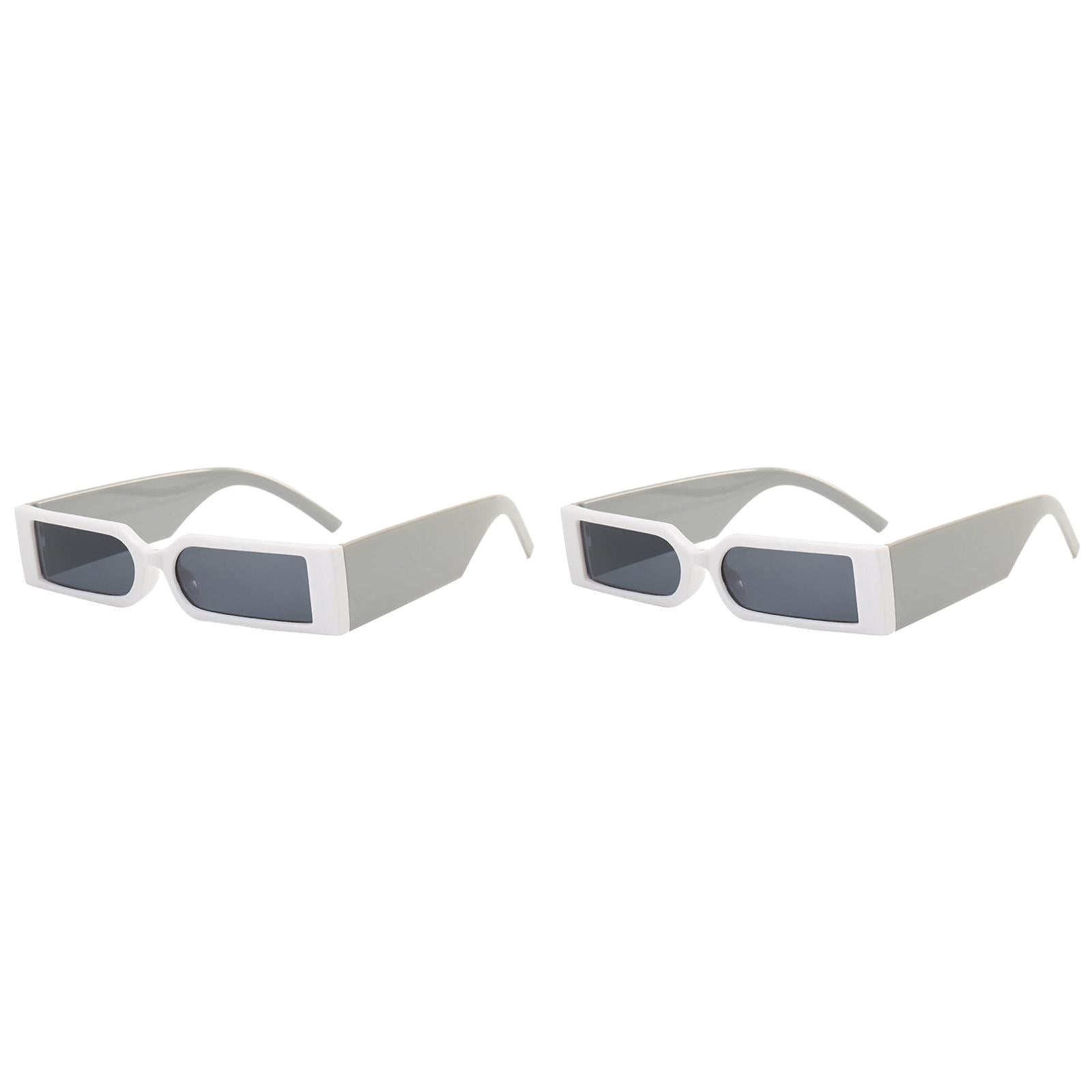 Retro Rectangle Polarized Sunglasses for Men Women 90s Square Shades Amazon.com: TruFabV Vintage Rectangle Sunglasses for Men  main image 2