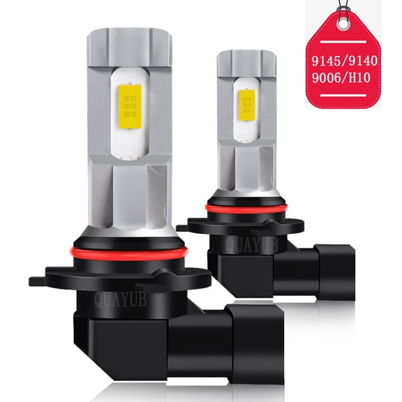 2PCS 9145 9140 H10 LED Fog Light Bulbs 40W 8000LM 6000K White Conversion Kit