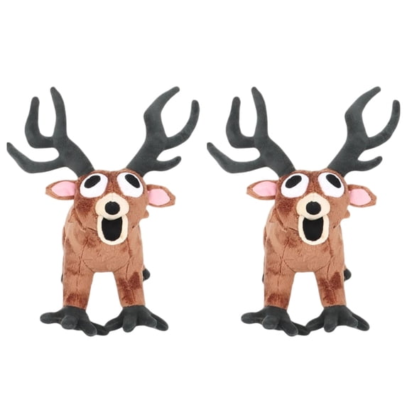 2PCS 99 Nights in The Forest Plush Toy, 11.8Inch The Deer from 99 Nights in The Forest Stuffed Animal Plushies for Game Fans, Collectible Gift for Birthday Halloween Christmas New Year Gift