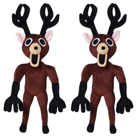 2PCS 99 Nights in The Forest Plush Toy, 15.7 Inch The Deer from 99 Nights in The Forest Stuffed Animal Plushies for Game Fans, Collectible Gift for Birthday Halloween Christmas New Year Gift