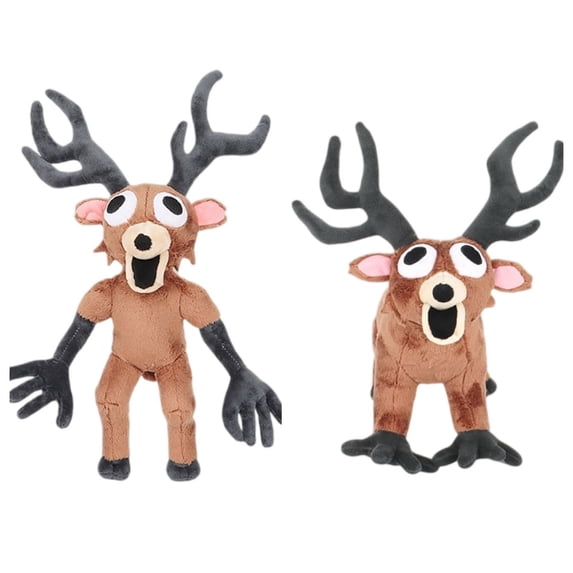 2PCS 99 Nights in The Forest Plush Toy, The Deer from 99 Nights in The Forest Stuffed Animal Plushies for Game Fans, Collectible Gift for Birthday Halloween Christmas New Year Gift