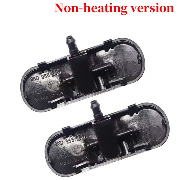 2PCS ABS All Weather Car Washer Jetting Nozzles Easy Installation Design For Golf Ensures Even Water Distribution 5M0955986C 2KD955985