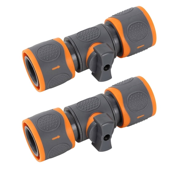 2PCS ABS Bidirectional Flows Coupling Fast Release Water Connector Suitable for Standard Faucet And Sprinklers
