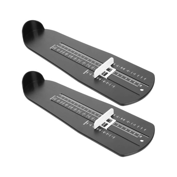 2PCS ABS Foot Measuring Device Shoe Sizer Ruler Perfect For Family And Retailers