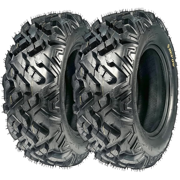 2PCS ATV Tire 25x10-12 ATV/UTV Tires 6PR All-Terrain Tires ，Trail Mud Sand Off-Road Tires,Tubeless