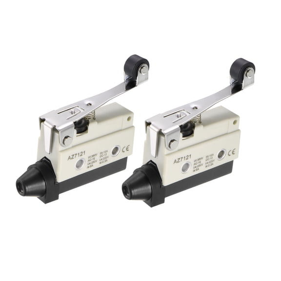 2PCS AZ-7121 SPDT 1NO+1NC Panel Mount Roller Plunger Micro Switches