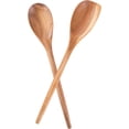 thumbnail image 1 of 2PCS Acacia Wooden Spoons For Cooking-14 Inch Smooth Finish Cooking Spoons-Comfortable Grip Wood Spoons for Cooking - Non-Stick Cooking Utensils (Spoon + Corner spoon), 1 of 2