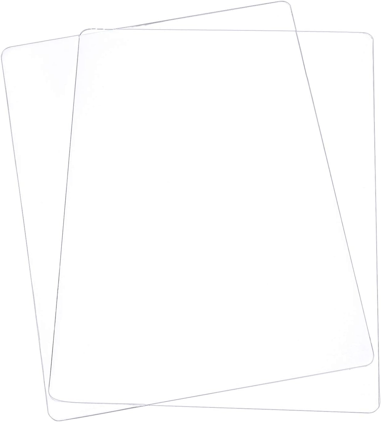 2PCS Acrylic Cutting Pads Transparent Die Cutting Plates Die Cutting Mat for Die Cutting Work Crafting -7.7 x 6 Inch Clear DIY