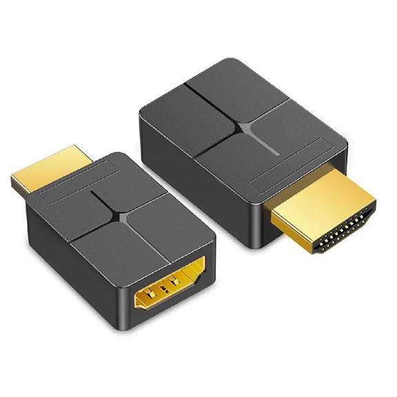 2PCS Adapter Male to Female Connector Supports 4K for Office Projection TVs Projectors Monitor Laptop