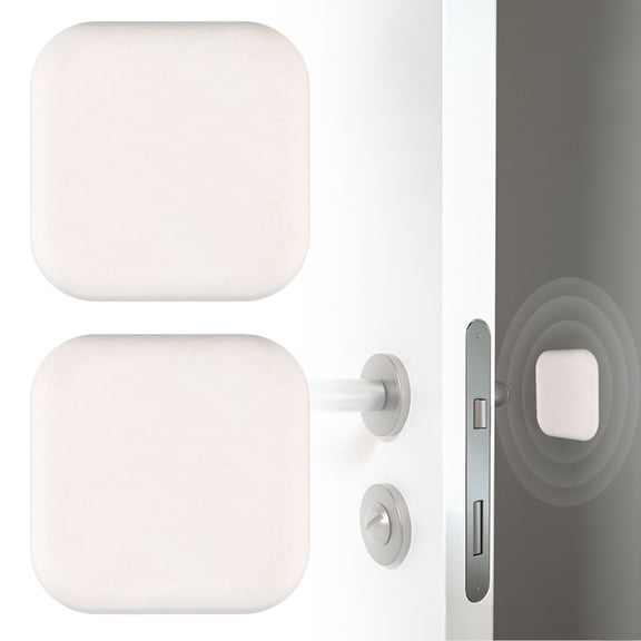 2PCS Adhesive Silicone Door Stopper Wall Protector, Absorbent Bumper Guard for Doors, Cabinets & Furniture, No-Drill Peel & Stick, Quiet Impact Protection for Walls, Soft Durable Silicone, R