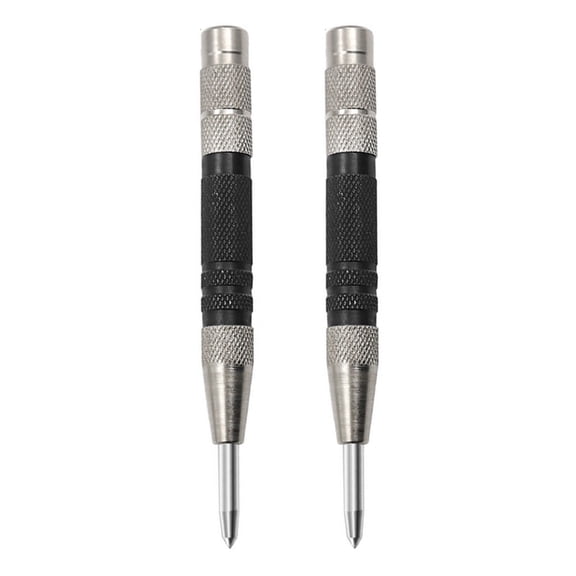 2PCS Adjustable Automatic Center Punch Tool for Precision Marking For Wood And Metal