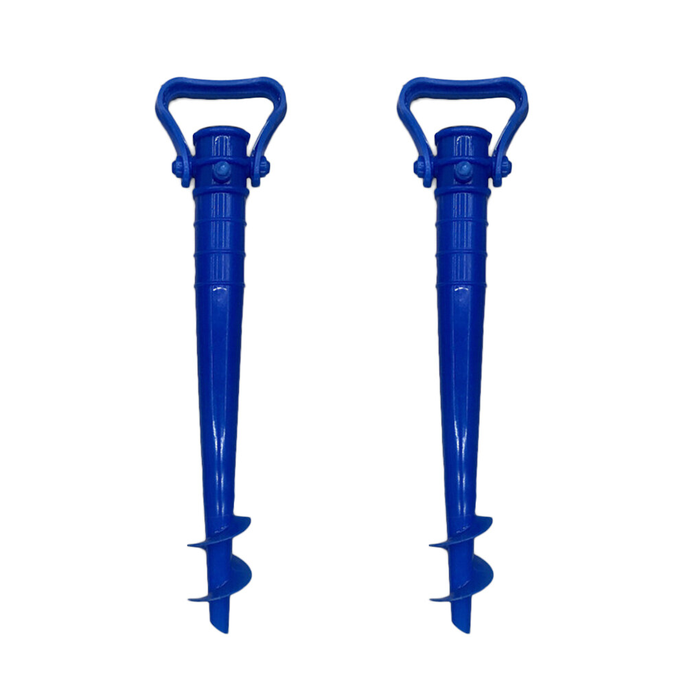 2PCS Adjustable Beach Umbrella Ground Anchor Spike Stretch Sand Stand