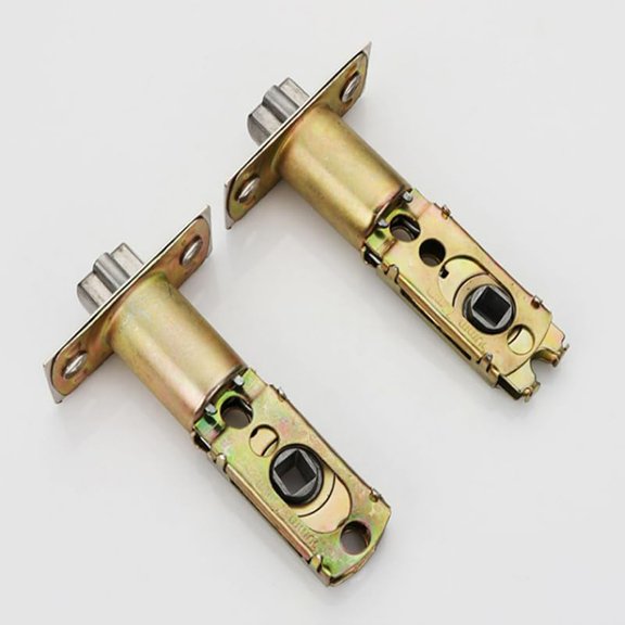 2PCS Adjustable Deadlatch Adjustable Bolt Size 60/70mm Adjustable deadbolt Latch 2-3/8 "or 2-3/4" for Lever Door Handles, Inner Door Handles Universal Door Lock Replacement Part