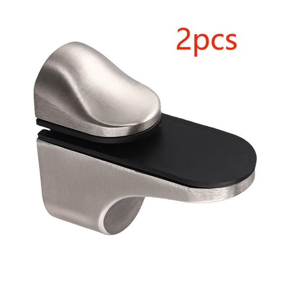 2PCS Adjustable Glass Shelf Bracket Zinc Alloy Polished Chrome Wall Mount