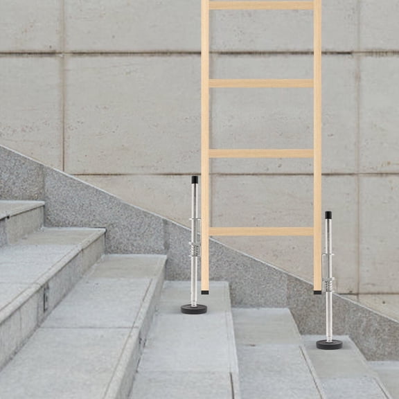 2PCS Adjustable Ladder Leveler, with Rubber Feet Ladder Stabilizer Feet Levelers, Ladder Aide Leveling Feet, Ladder Accessories