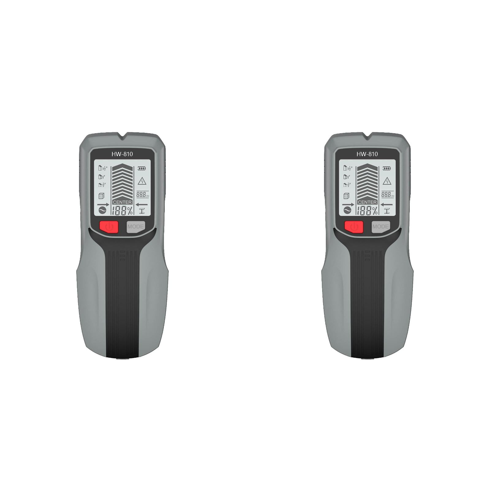 2PCS Advanced Stud Finder Wall Scanner Metal 6-in-1 Multi-Function Tool for Wood,AC Wire,Joist Pipe Detection Digital Display Stud Sensor with Precise Center Finding for DIY Professional Use