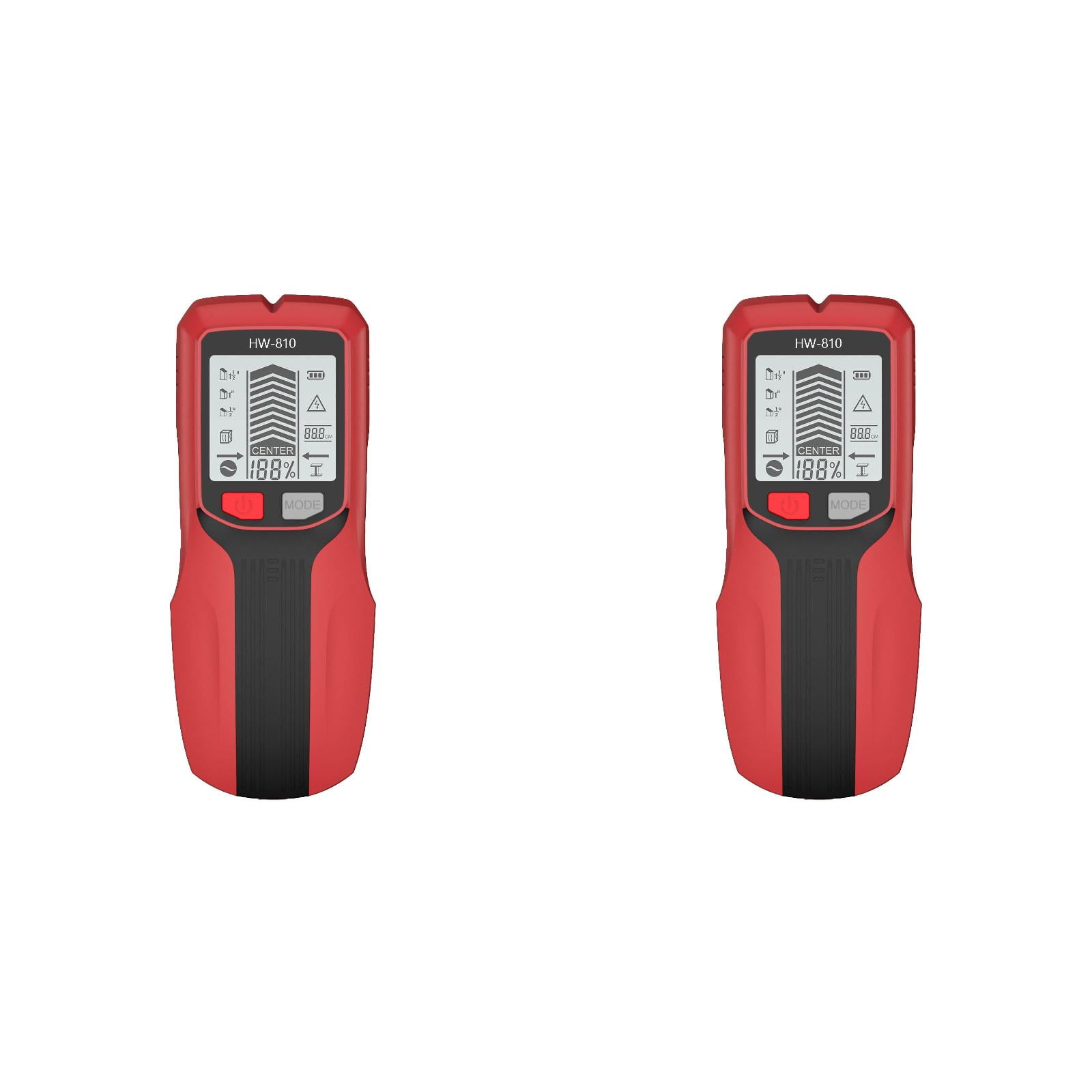 2PCS Advanced Stud Finder Wall Scanner Metal 6-in-1 Multi-Function Tool for Wood,AC Wire,Joist Pipe Detection Digital Display Stud Sensor with Precise Center Finding for DIY Professional Use