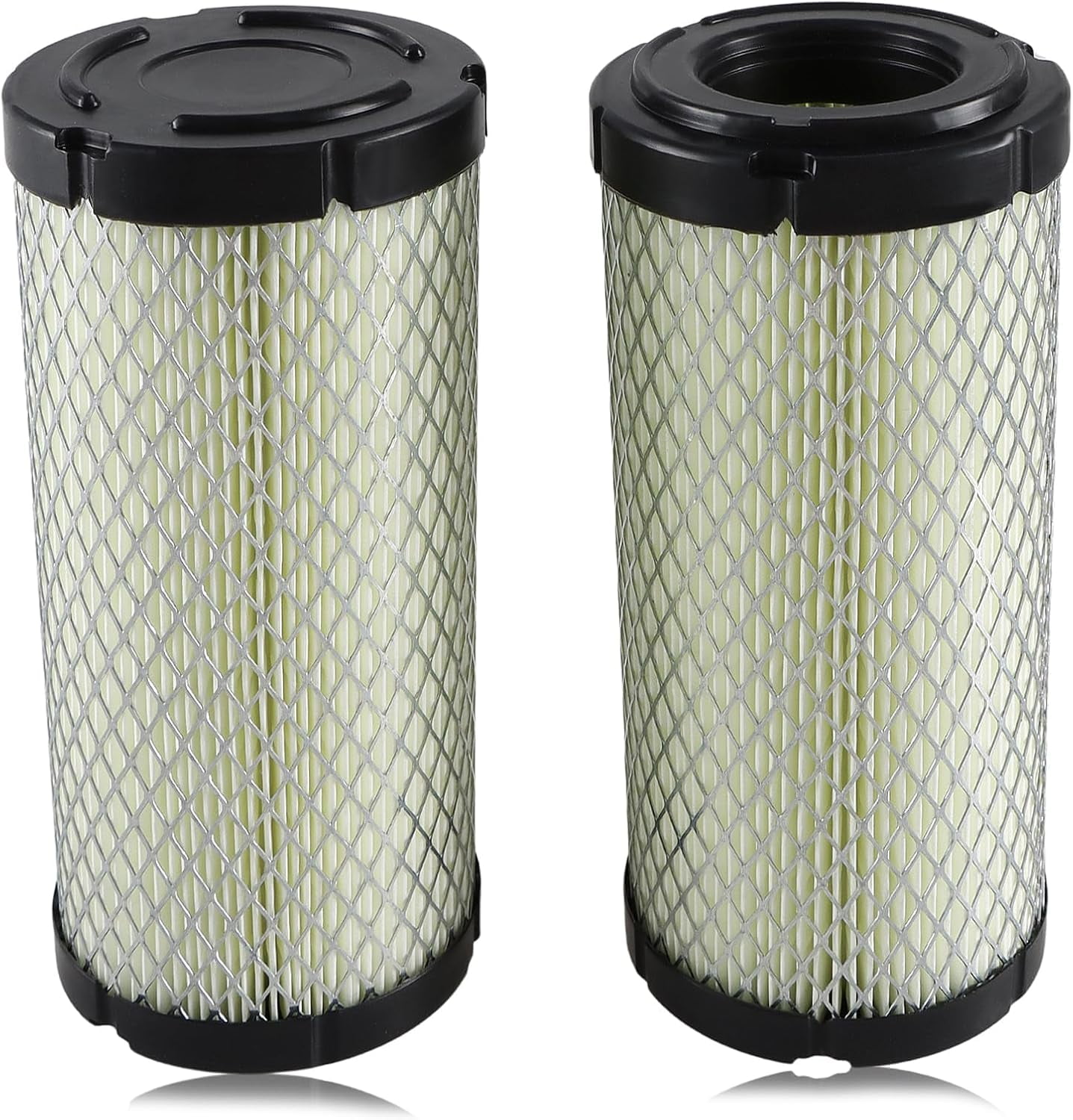 2PCS Air Filters, Engine Air Intake Filter Elements Compatible with Kawasaki Mule 11013-1290, WIX 46449, John Deere M113621, Donaldson P822686 Replace#: 11013-1290 11013-7029 11013-7048