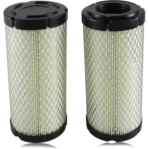 2PCS Air Filters, Engine Air Intake Filter Elements Compatible with Kawasaki Mule 11013-1290, WIX 46449, John Deere M113621, Donaldson P822686 Replace#: 11013-1290 11013-7029 11013-7048