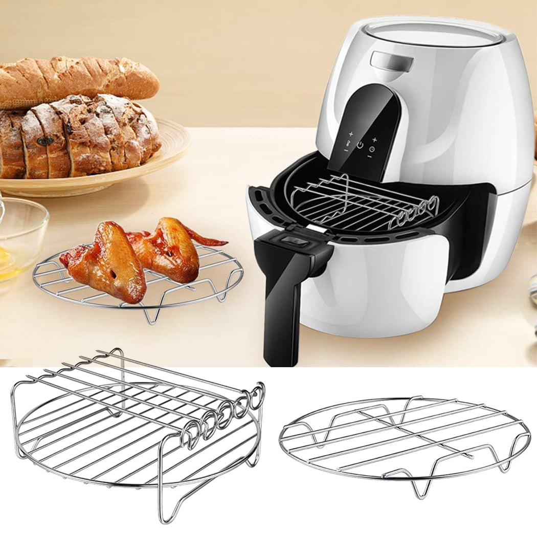 Air fryer double outlet rack