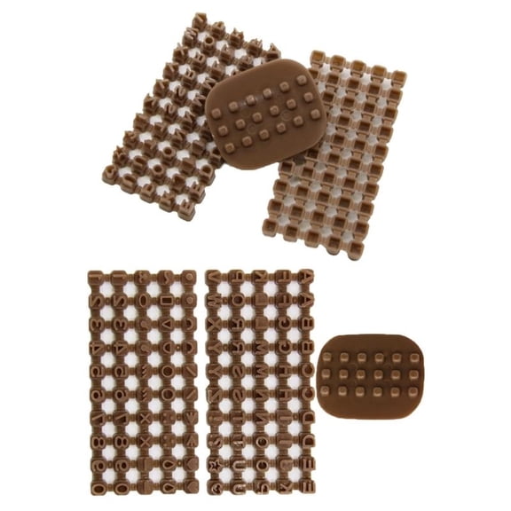 2PCS Alphabets Number Cookie Stamps Molds Set With Symbols For Personalised Baking And Kids Learning Kitchen Accessory