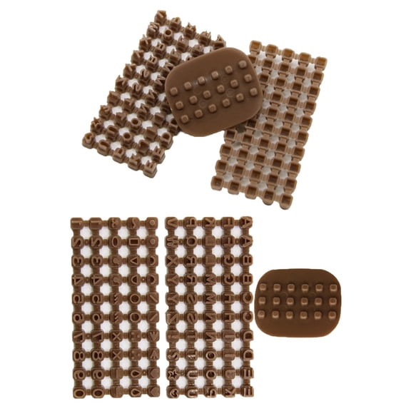 2PCS Alphabets Number Cookie Stamps Molds Set With Symbols For Personalised Baking And Kids Learning Kitchen Accessory