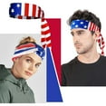thumbnail image 1 of 2PCS American Patriotic Flag Headband,Sports Bandana for Men & Women,4th of July Stars and Stripes Headband,Patriotic Hair Accessories for Running,Cycling,Fitness,Football,Yoga, 1 of 6