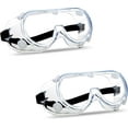 thumbnail image 1 of 2PCS Anti-Fog Protective Safety Goggles Clear Lens Wide-Vision Adjustable Chemical Splash Eye Protection Soft Lightweight Eyewear, 1 of 8