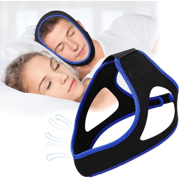 2PCS) Anti Snore Chin Strap for CPAP Users, High Elasticity Traceless Chin Strap for Sleeping, Effective Anti Snoring Device, Breathable CPAP Chin Strap for Adult