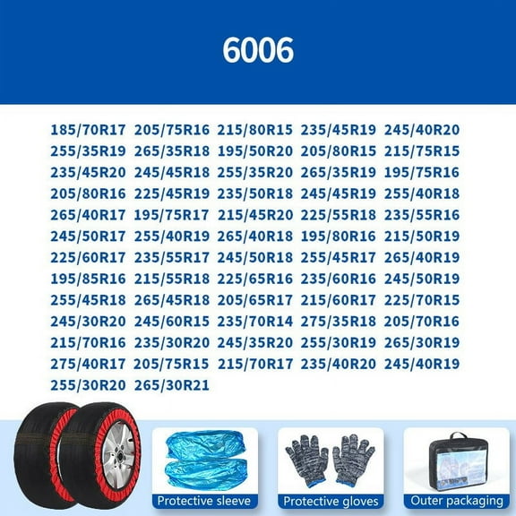 2PCS Anti-skid Chains Car Wheel Tire Chain Snow Socks Winter