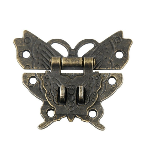 Minkissy Vintage Style Hasp Latch Locks for Wood Doors Cabinets Antique Finish 2PCS Security Hardware